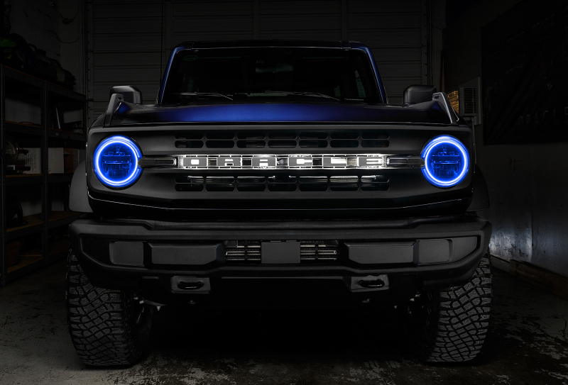 Oracle 2021 Ford Bronco Base Headlight LED Halo Kit - ColorSHIFT - w/o Controller thumbnail 9