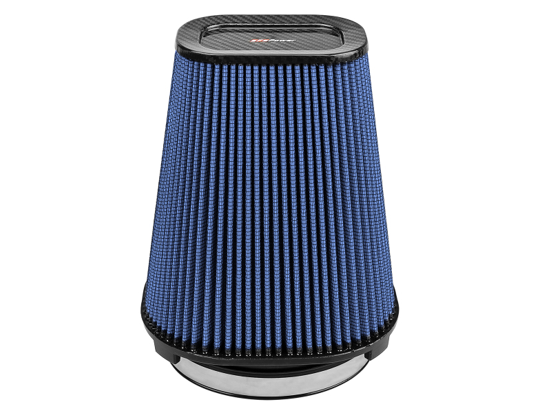 aFe Magnum FLOW Pro 5R Air Filter (5.5x 7.5)in F (9x 7)in B (5.8 x 3.8)in T (Carbon Fiber) x 10in H thumbnail 2