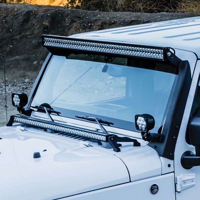 Westin/Snyper 07-17 Jeep Wrangler Snyper Pillar LED Light Mount - Textured Black thumbnail 9