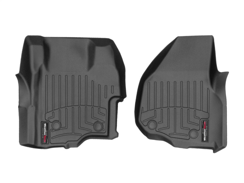 WeatherTech 11-16 Ford F250/F350/F450/F550 Vinyl Floor w/4x4 Shifter Front FloorLiner - Black
