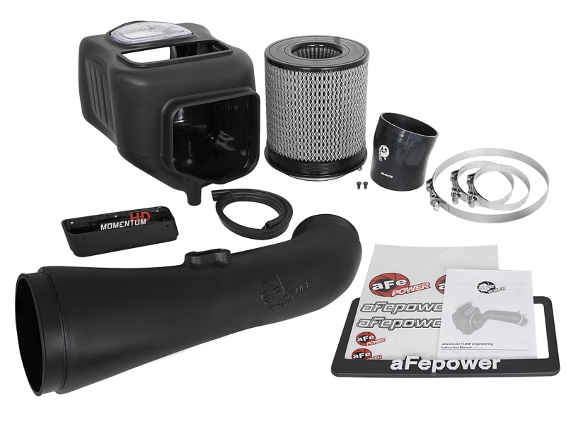 aFe Momentum HD Pro DRY S 2017 GM Diesel Trucks V8-6.6L Cold Air Intake System thumbnail 8