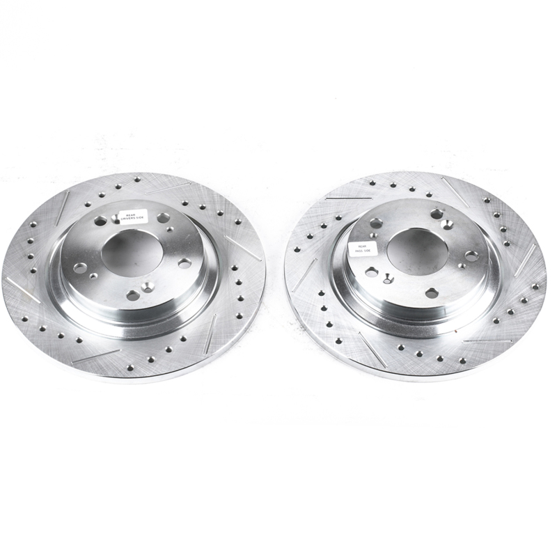 Power Stop 00-09 Honda S2000 Rear Evolution Drilled & Slotted Rotors - Pair thumbnail 7
