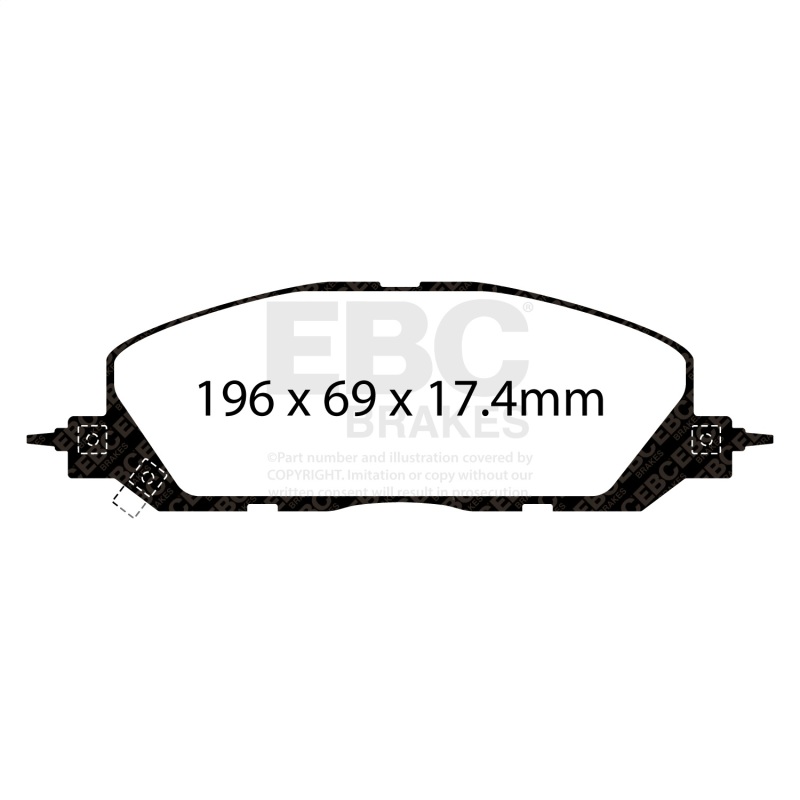 EBC 2020+ Ford Explorer ST 3.0TT Greenstuff Front Brake Pads