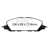EBC 2020+ Ford Explorer ST 3.0TT Greenstuff Front Brake Pads thumbnail 8