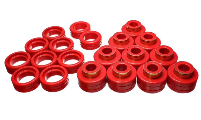 Energy Suspension 95-99 GM Tahoe/Yukon/Denali 2WD/4WD Red Body (Cab) Mount Set thumbnail 5