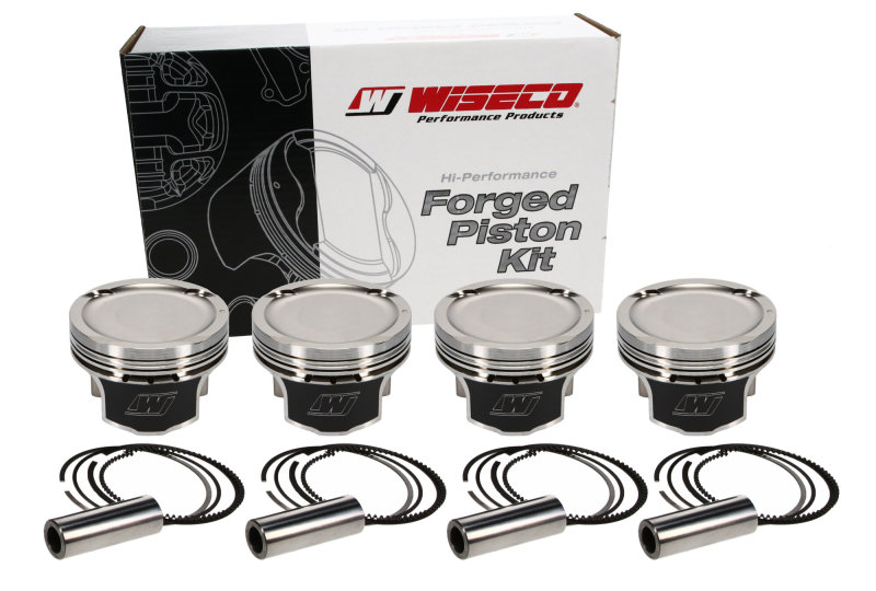Wiseco Honda R18 81.5mm 9.0:1 CR Bore -10cc Dome Piston Shelf Stock Kit thumbnail 2
