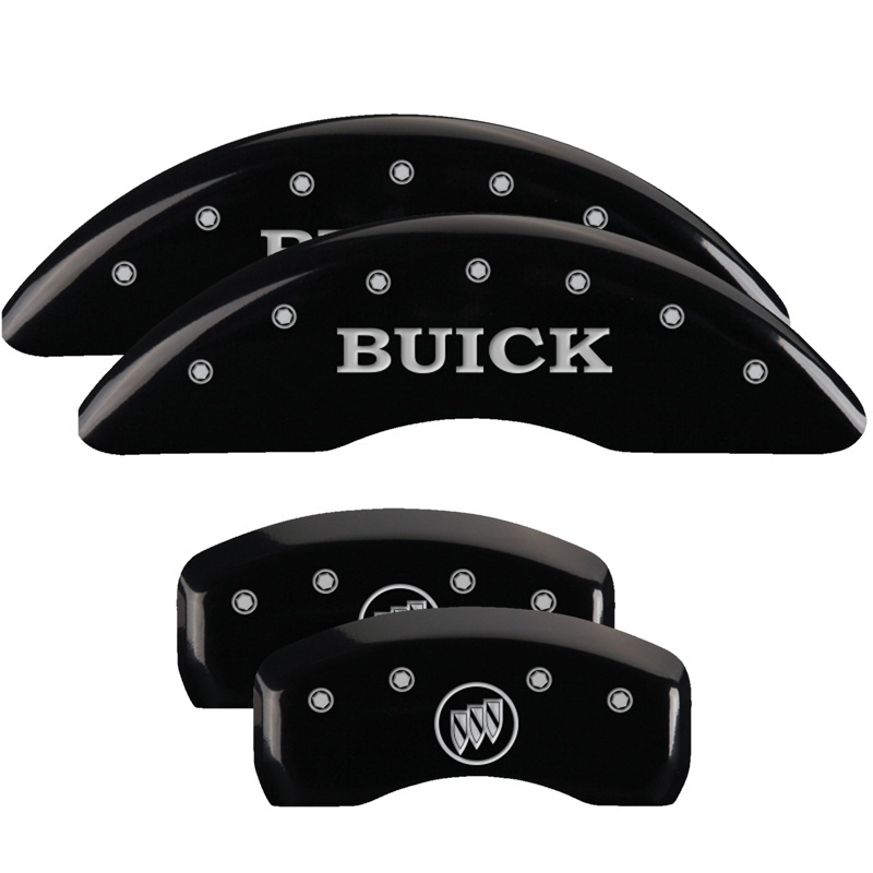 MGP 4 Caliper Covers Engraved Front & Rear MOPAR Black finish silver ch thumbnail 4