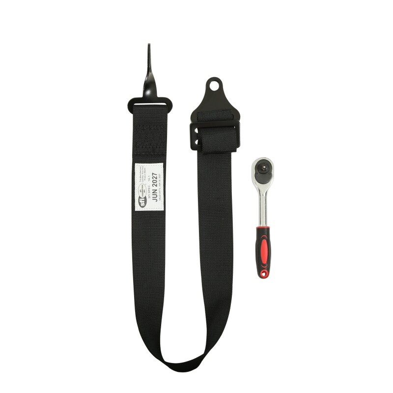 RaceQuip L & L 5pt Ratchet HNR Harness Black thumbnail 6