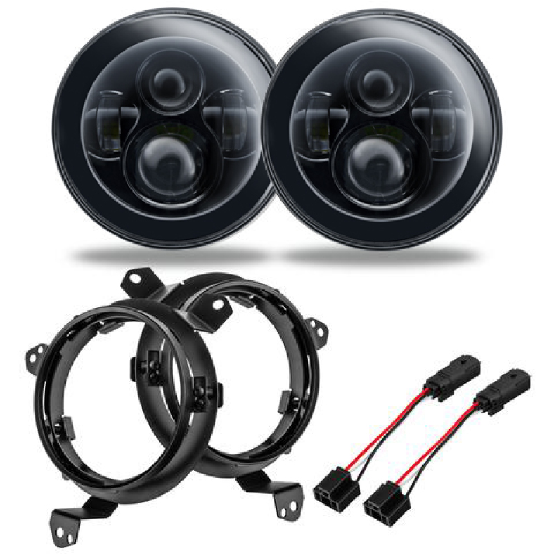 Oracle Jeep Wrangler JL/Gladiator JT 7in. High Powered LED Headlights (Pair) - No Halo thumbnail 4