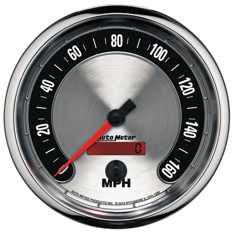 Autometer American Muscle 5in 160 MPH Electric Programmable Speedometer thumbnail 5