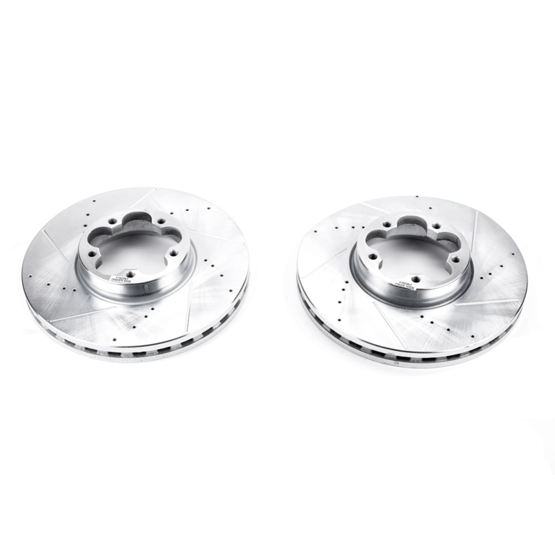 Power Stop 15-19 Ford Transit-350 HD Front Evolution Drilled & Slotted Rotors - Pair thumbnail 2