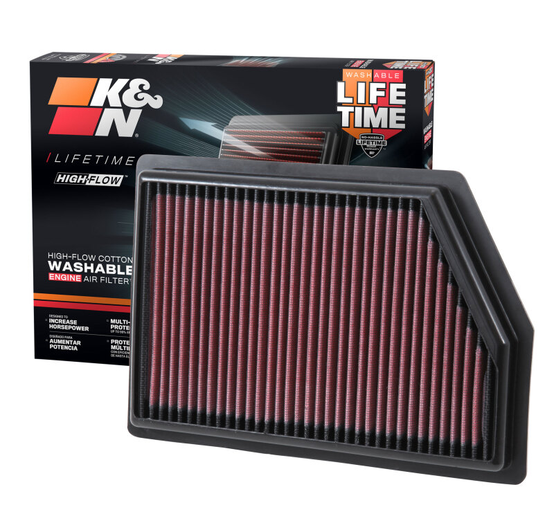 K&N Replacement Panel Air Filter for 2014 Jeep Cherokee 2.4L/3.2L thumbnail 4