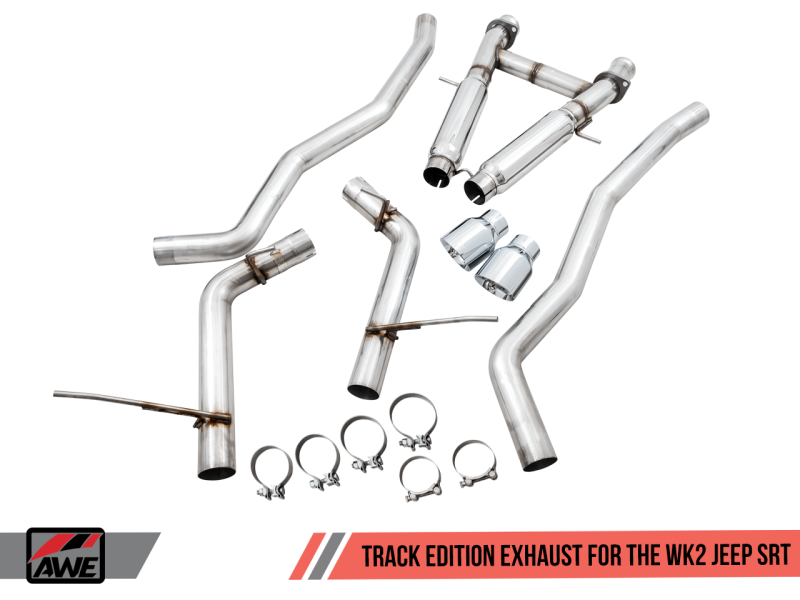 AWE Tuning 2020 Jeep Grand Cherokee SRT Track Edition Exhaust - Chrome Silver Tips thumbnail 7