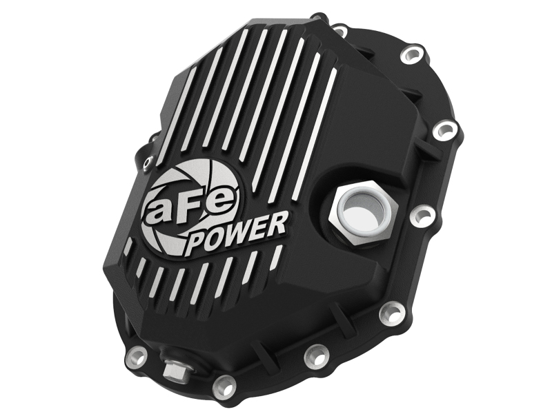 aFe Power 11-18 GM 2500-3500 AAM 9.25 Axle Front Differential Cover Black Machined Street Series thumbnail 2