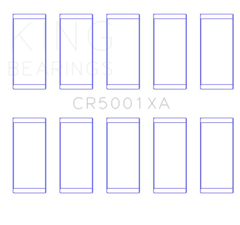 King Engine Bearings Ford Duratorq Safa/3.2 Tdci (Size +0.50mm) Connecting Rod Bearing Set