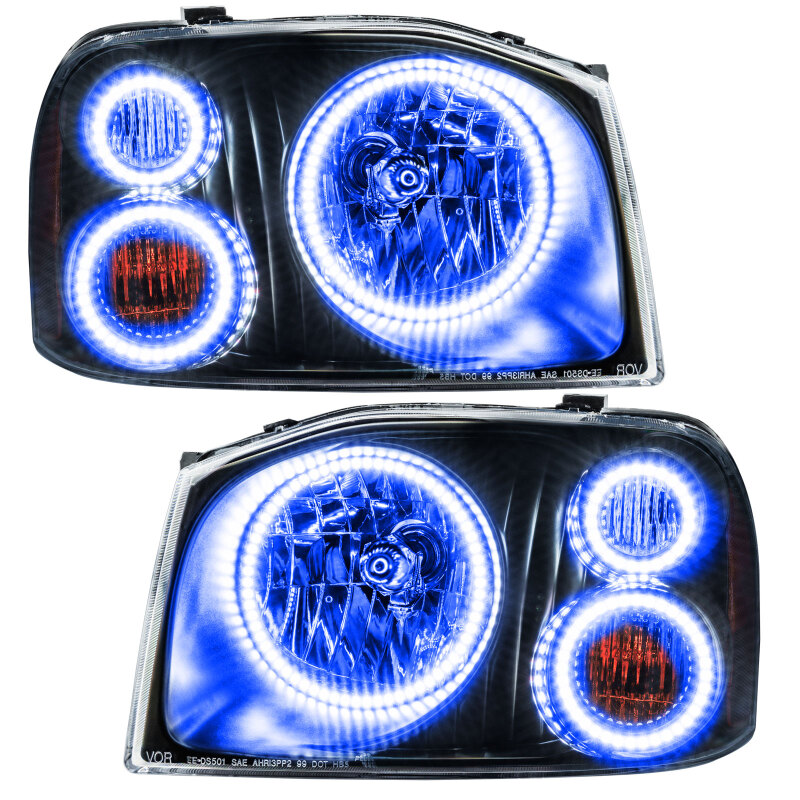 Oracle 01-04 Nissan Frontier SMD HL - Triple Halo - ColorSHIFT w/ Simple Controller