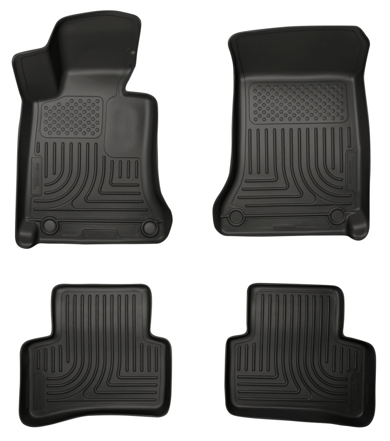 Husky Liners 2012 Mercedes C-Class WeatherBeater Combo Black Floor Liners thumbnail 2