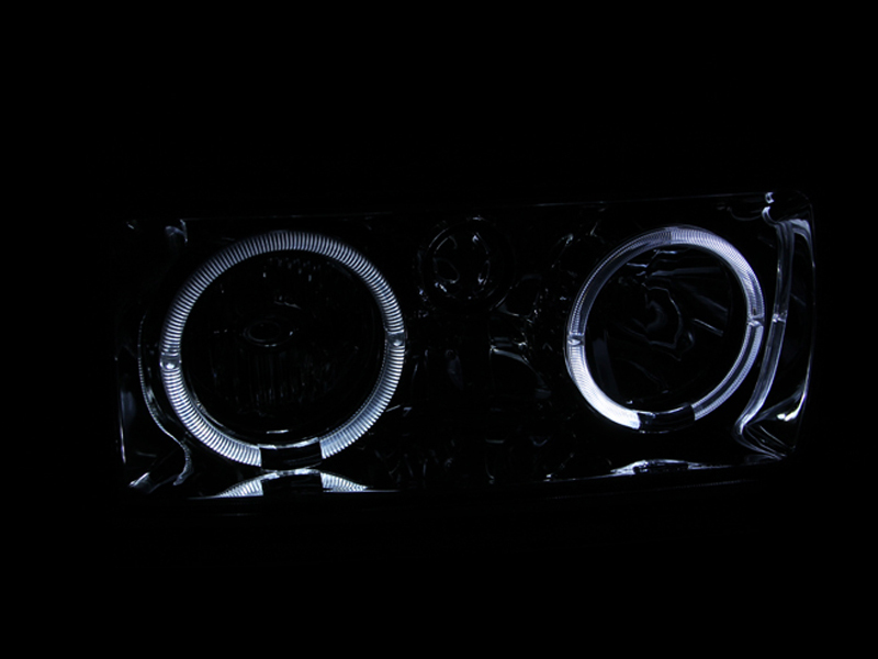 ANZO 1991-1994 Toyota Land Cruiser Crystal Headlights w/ Halo Chrome thumbnail 9