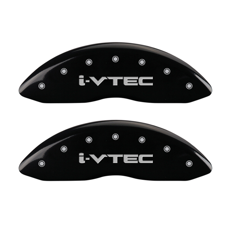 MGP 4 Caliper Covers Engraved Front & Rear i-Vtec Black finish silver ch thumbnail 5