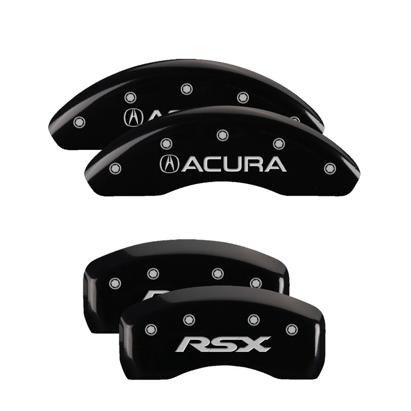MGP 4 Caliper Covers Engraved Front & Rear MGP Black finish silver ch thumbnail 4