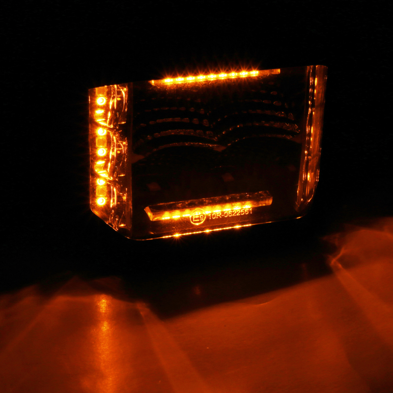 Go Rhino Xplor Blackout Combo Series Cube Sideline LED Flood Lights w/Amber 4x3 - Blk (Pair) thumbnail 5