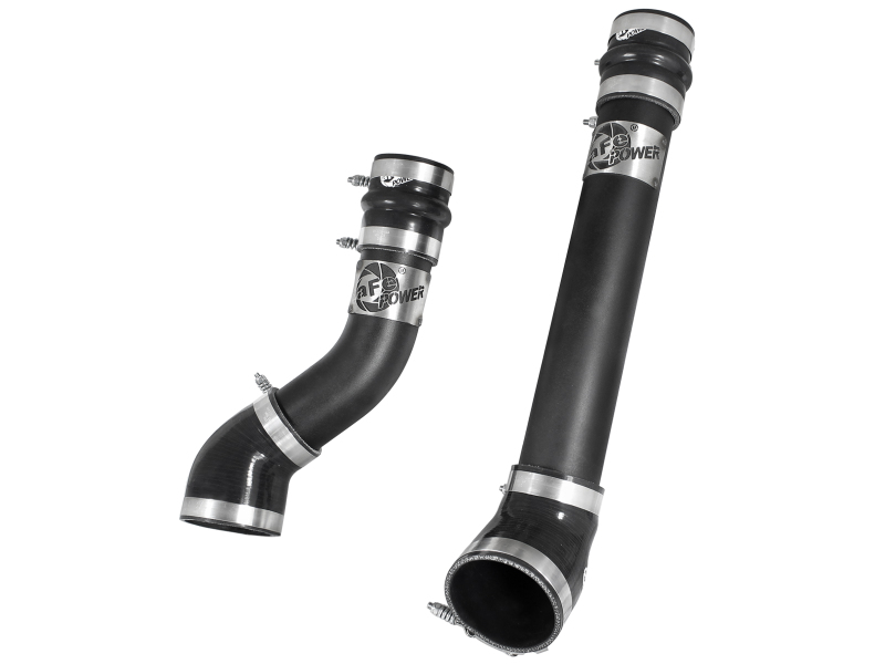 BladeRunner 3 IN Aluminum Hot and Cold Charge Pipe Kit Black