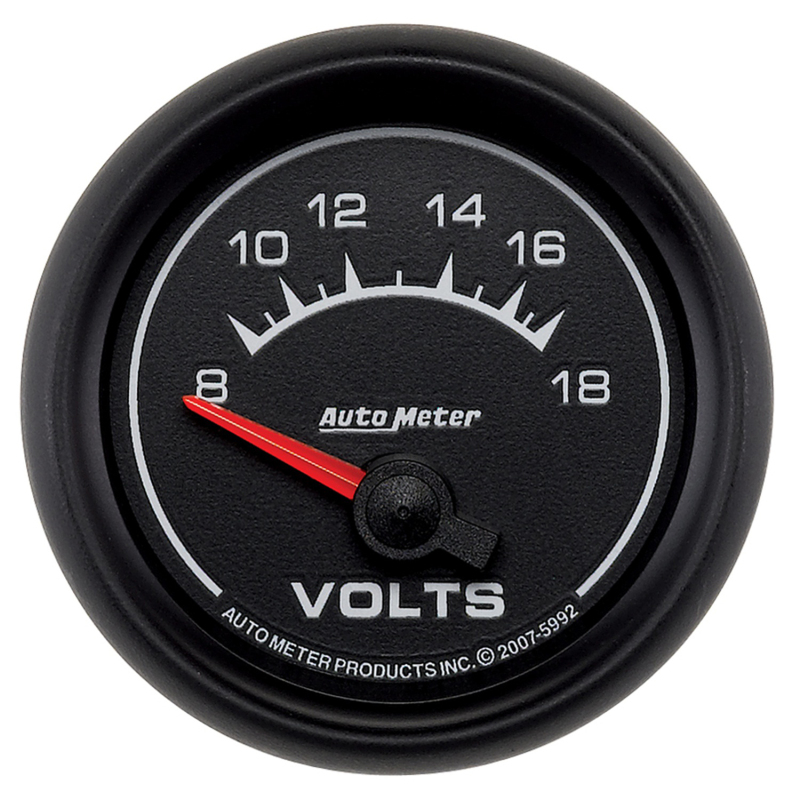 Autometer Euro-Style 2-1/16in 8-18V Short Sweep Electronic Voltmeter Gauge thumbnail 9