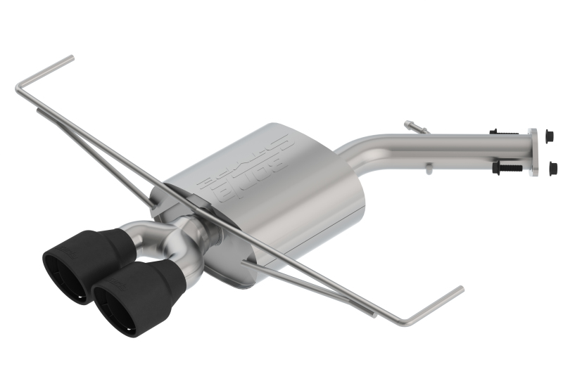 Borla 2019 Hyundai Veloster 1.6L FWD S-Type Exhaust (Rear Section Only) w/ Ceramic Black Tips thumbnail 2