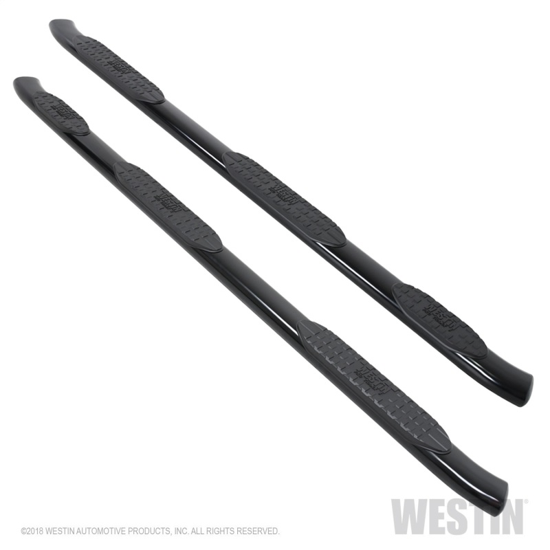 Westin 2019 Chevrolet Silverado Crew Cab w/ 6.5ft Bed PRO TRAXX 5 W2W Oval Nerf Step Bars - Black thumbnail 2