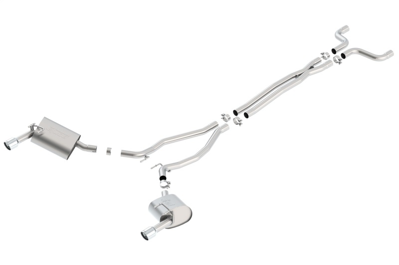 Borla 14-15 Camaro 3.6L V6 Single Split Rear Exit Touring Catback Exhaust thumbnail 6