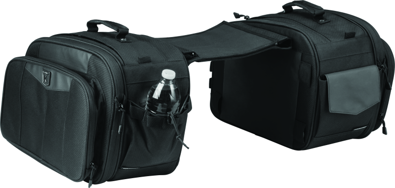 Kuryakyn Momentum Outrider Throw-Over Saddlebags 5209 Saddle Bag, Throw-Over, Fender, 1,200 Denier, Black, Universal, Each thumbnail 4