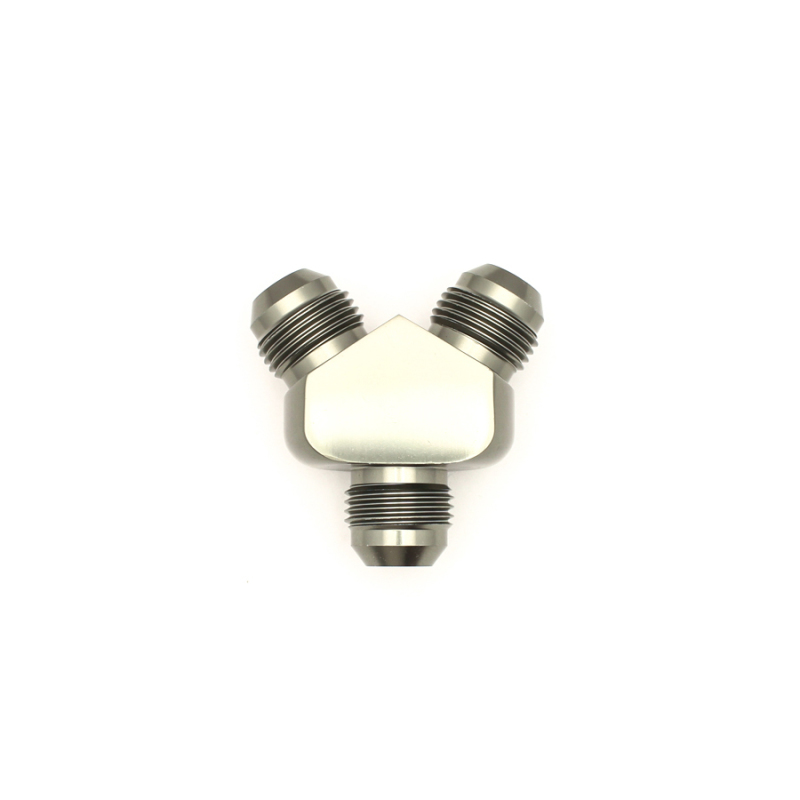 DeatschWerks 8AN Male Flare + 8AN Male Flare To 8AN Male Flare Y-Block Fitting thumbnail 7