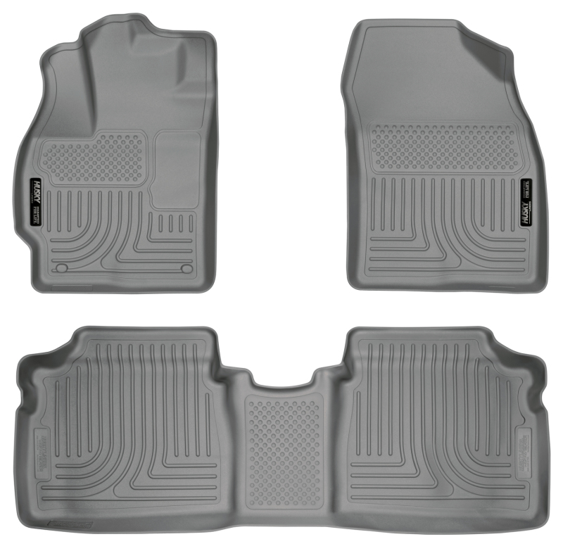 Husky Liners 10-12 Toyota Prius WeatherBeater Combo Gray Floor Liners thumbnail 6