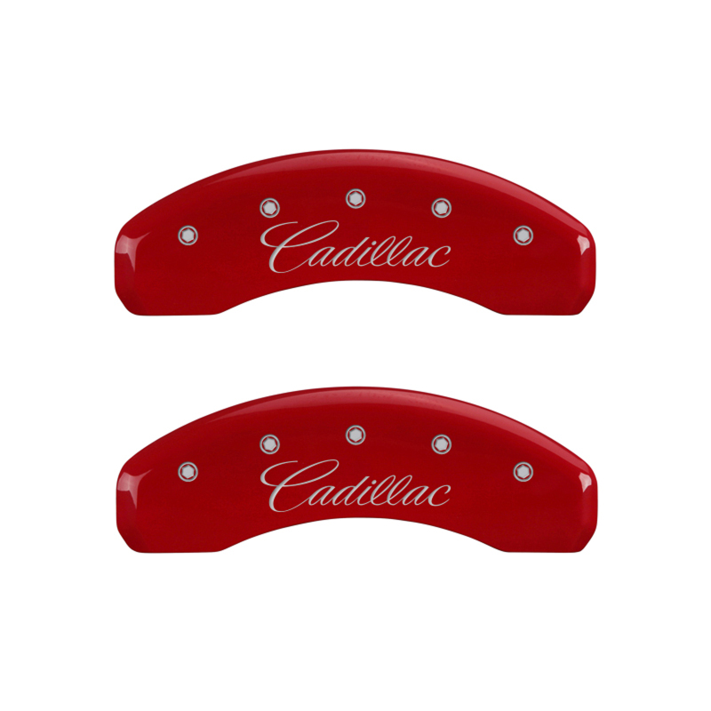 MGP 4 Caliper Covers Engraved Front & Rear Cursive/Cadillac Yellow finish black ch thumbnail 9