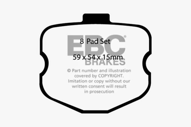 EBC 10-13 Chevrolet Corvette (C6) 6.2 Grand Sport Bluestuff Front Brake Pads thumbnail 6