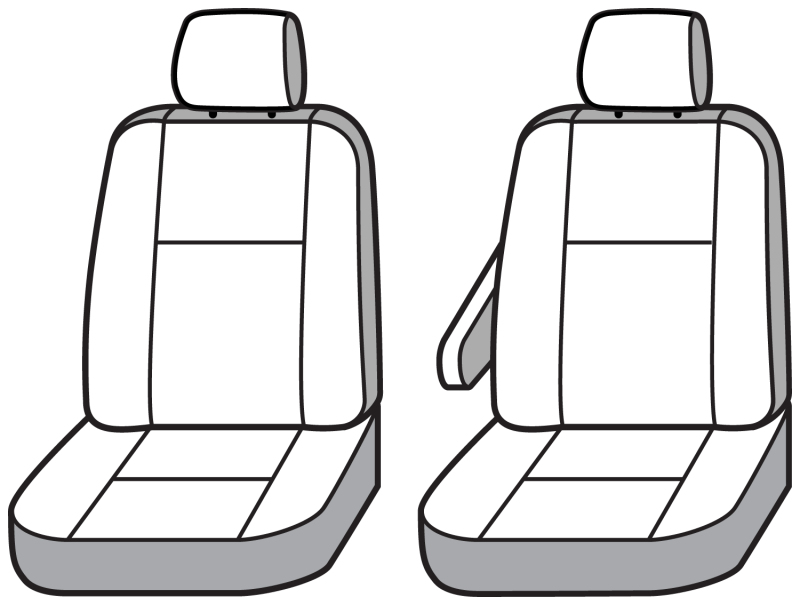 Covercraft 23-25 RAM Pro Master Cargo Carhartt Super Dux SeatSaver Frt Row Custom Seat Cover- Black