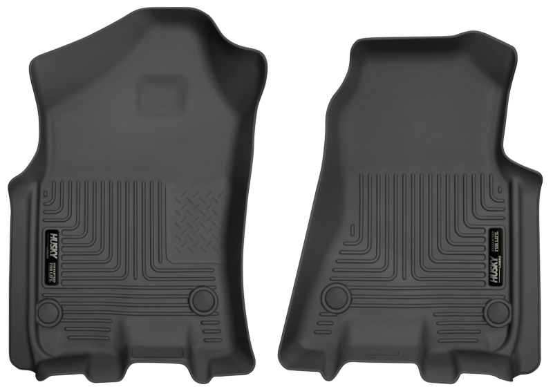 Husky Liners 2019 Ram 1500 Crew Cab WeatherBeater Black Front Row Floor Liners thumbnail 4