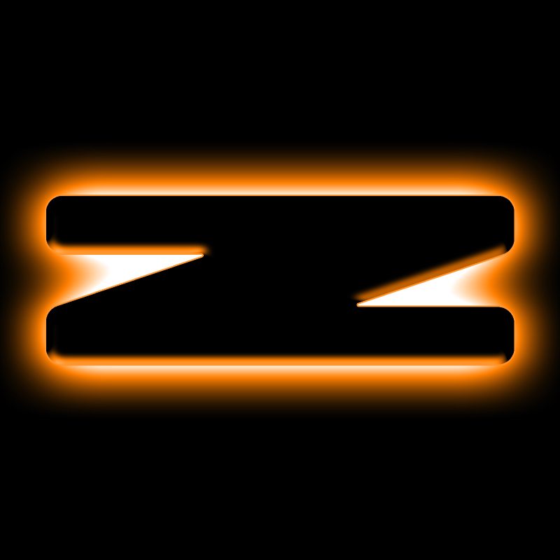 ORACLE Lighting Universal Illuminated LED Letter Badges - Matte Blk Surface Finish - Z thumbnail 2