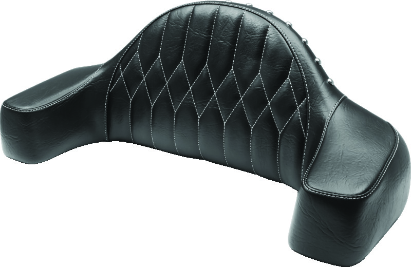 Mustang 14-21 Indian Chieftain,Chief,Dk Horse,Roadmaster,Vint Pass Backrest w/Diam Stitch - Black