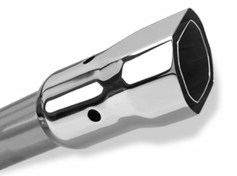 Borla 97-99 Jeep Wrangler 2.5/4.0L w/o Hitch Cat-Back 2.25in Single Sqr Angle Cut Phntm Rear thumbnail 6