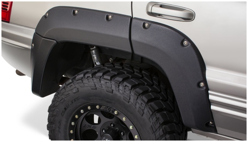 99-04 Jeep Grand Cherokee Cutout Style Flares 2pc - Black - Image 4