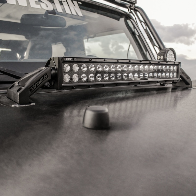 Westin/Snyper 07-17 Jeep Wrangler Snyper LED Hood Mount - Textured Black thumbnail 8