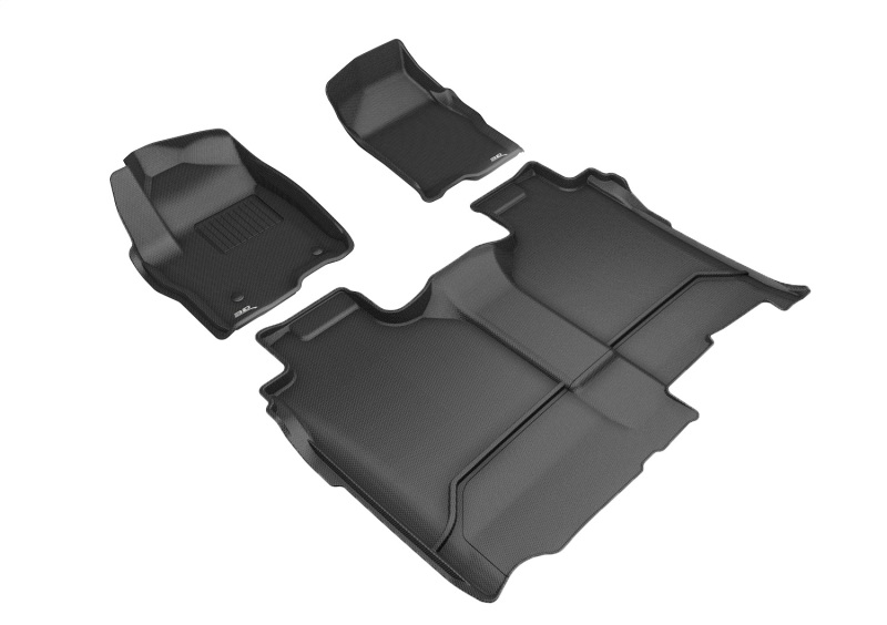 3D MAXpider 19-26 GMC Sierra / Silverado 1500 CC/ 2500/3500HD CC Bucket Seat Kagu Black Full Set thumbnail 5