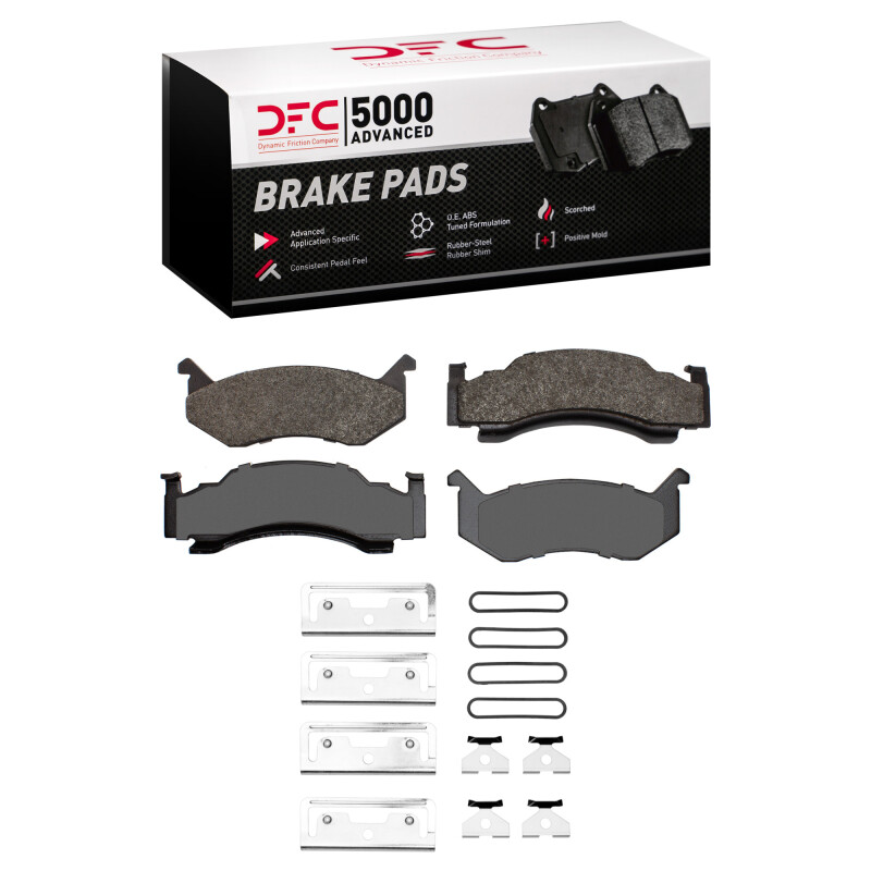 DFC 5000 Advanced Pads - Semi-Metallic and Hardware Kit