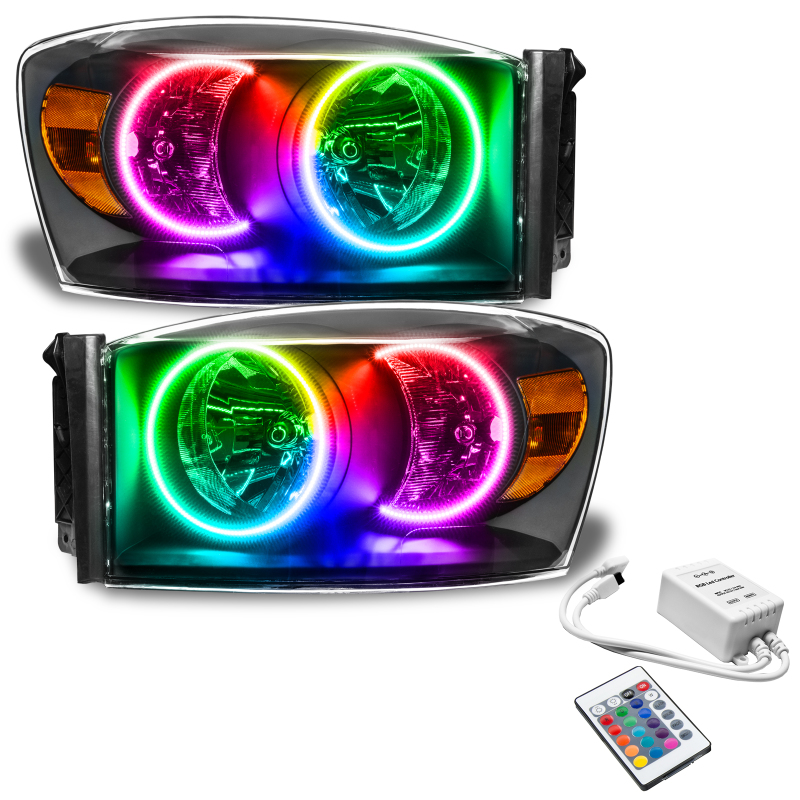 Oracle 07-08 Dodge Ram SMD HL - Black - ColorSHIFT w/ Simple Controller thumbnail 6