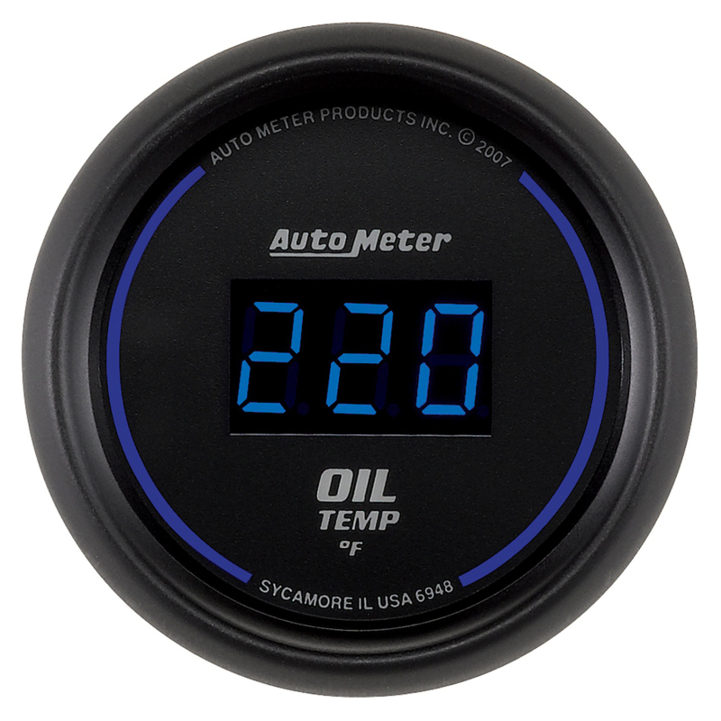 Autometer Cobalt Digital 52.4mm 0-340 deg F Oil Temperature Gauge thumbnail 8