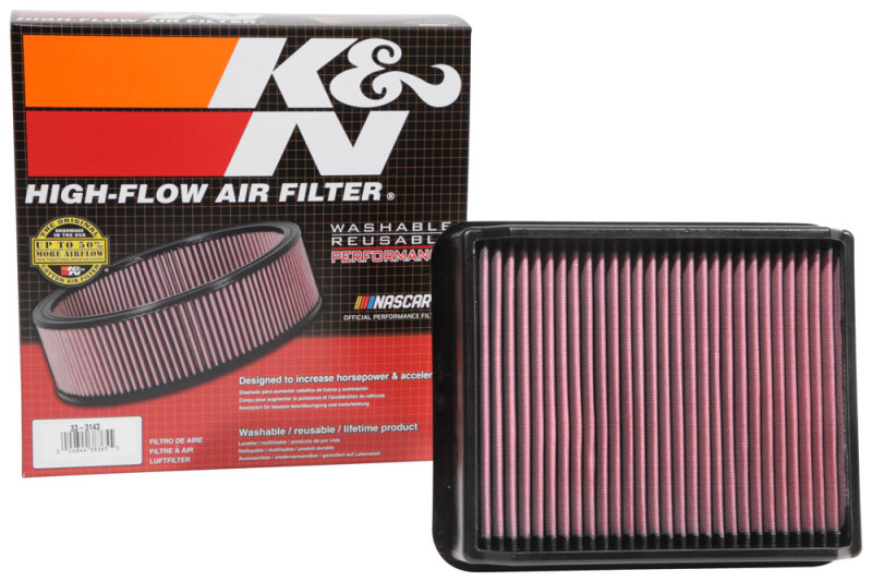 K&N 15-18 Toyota Hiace L4-2.5L DSL Replacement Drop In Air Filter thumbnail 3