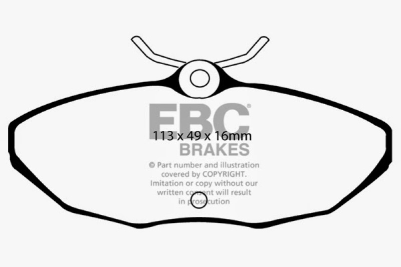 EBC Brakes Greenstuff 2000 Series Sport Pads thumbnail 3
