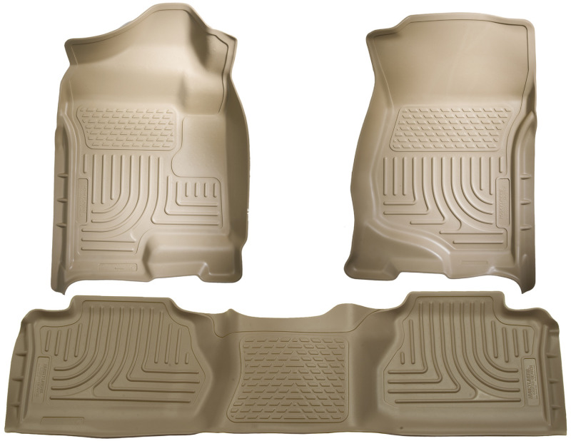 Husky Liners 07-12 Chevy Silverado/GMC Sierra Extended Cab WeatherBeater Combo Tan Floor Liners thumbnail 7