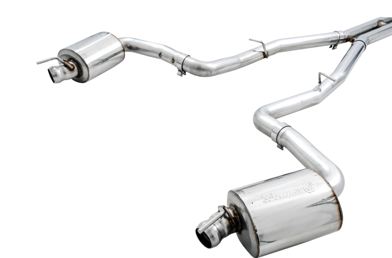 AWE Tuning 2015+ Dodge Challenger 6.4L/6.2L Non-Resonated Touring Edition Exhaust - Use Stock Tips thumbnail 3